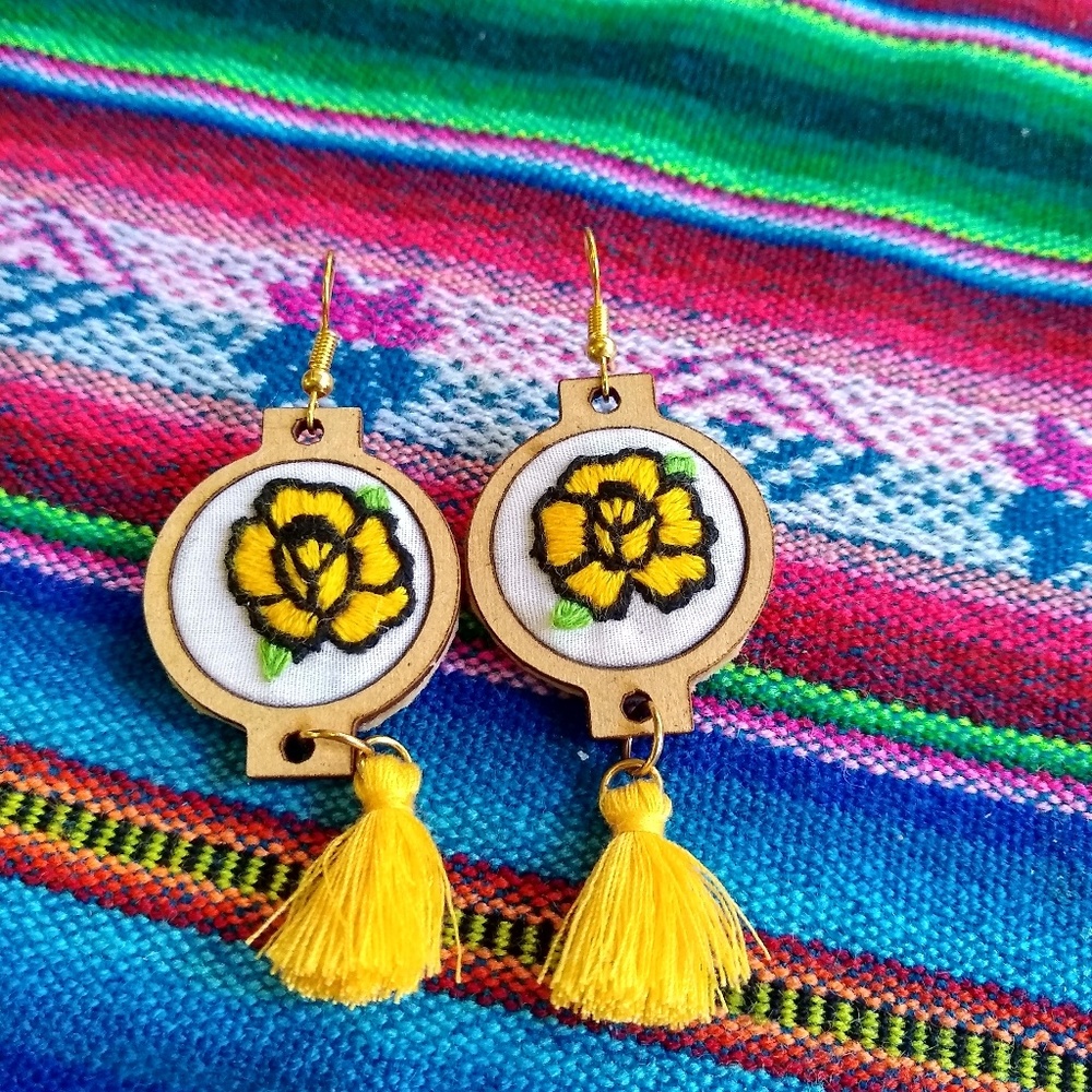 Hilararte Handmade Floral Earrings